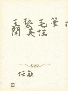 玉势 毛笔 撑开 夹住