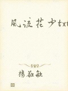 风流花少txt封面