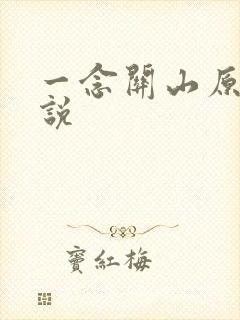 一念关山原著小说