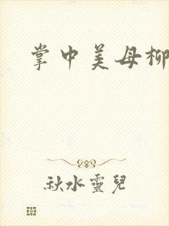 掌中美母柳玉茹封面