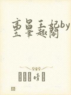 高昌王妃by黛玉笔趣阁