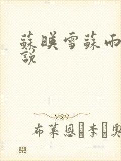 苏映雪苏雨柔小说