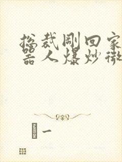 总裁刚回家被机器人爆炒微博