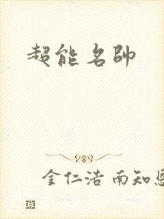 超能名帅封面