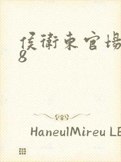 侯卫东官场笔记8封面