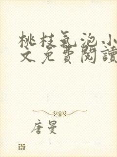 桃枝气泡小说全文免费阅读