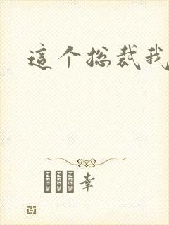 这个总裁我要了