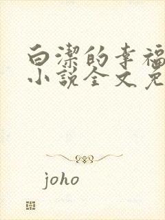 白洁的幸福生活小说全文免费笔趣阁阅读