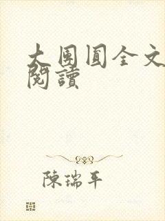 大团圆全文完整阅读封面