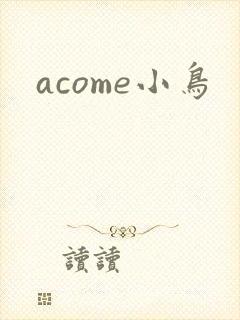 acome小鸟封面