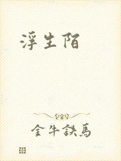 浮生陌封面