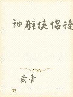 神雕侠侣后传封面