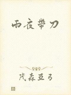 雨夜带刀