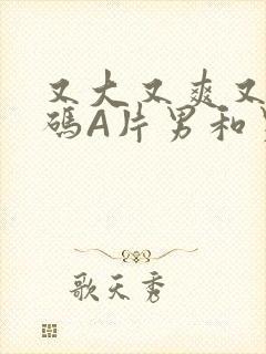 又大又爽又黄无码A片男和男