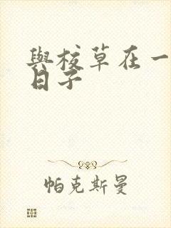 与校草在一起的日子