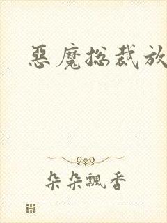 恶魔总裁放了我封面