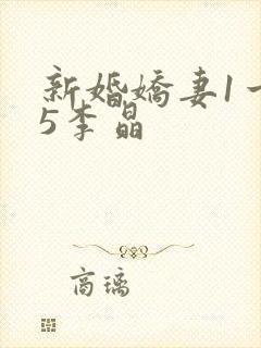 新婚娇妻1一25李晶