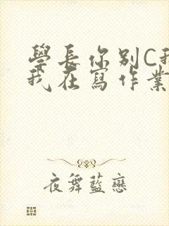 学长你别C我了我在写作业