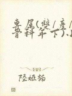 专属(双/产/骨科年下)小说封面