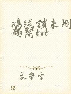 鹅绒锁未删除笔趣阁txt