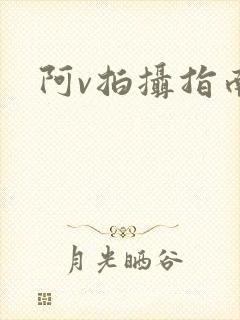 阿v拍摄指南