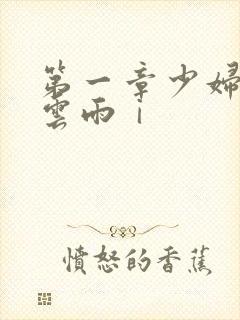 第一章少妇初尝云雨ⅰ封面