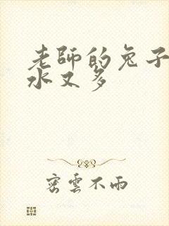 老师的兔子又软水又多