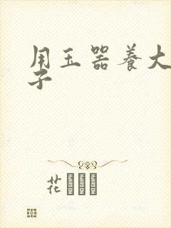 用玉器养大的皇子