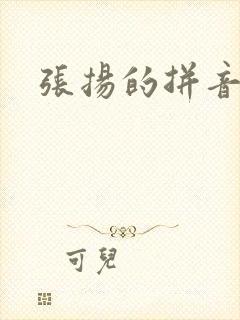 张扬的拼音封面