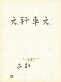 文轩车文封面