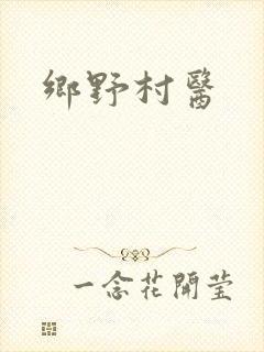 乡野村医封面
