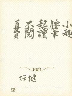 直不起腰小说免费阅读笔趣阁无弹窗