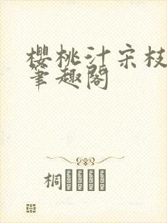 樱桃汁宋枝江野笔趣阁