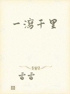 一泻千里封面