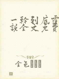 一干到底霍坤小说全文免费阅读封面