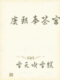 康熙奉茶宫女封面