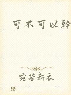 可不可以干湿你