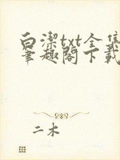 白洁txt全集笔趣阁下载