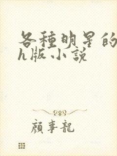 各种明星的综艺h版小说