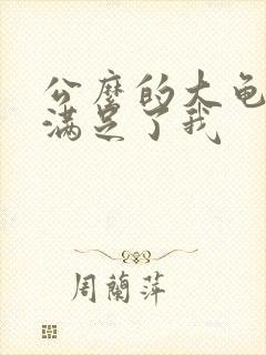 公么的大龟强大满足了我