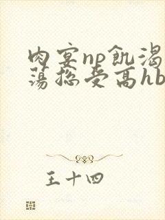 肉宴np饥渴放荡总受高hbl封面
