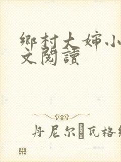 乡村大婶小说全文阅读