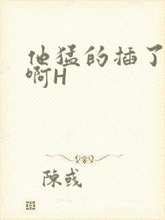 他猛的插了进去啊H封面