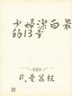少妇洁白最刺激的13章