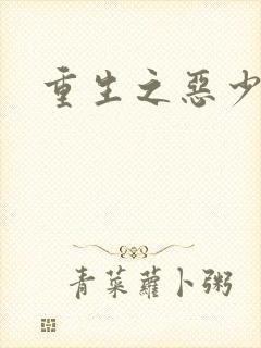 重生之恶少