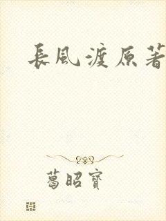 长风渡原著小说封面