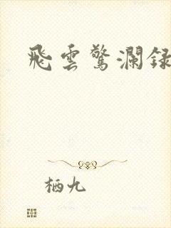 飞云惊澜录