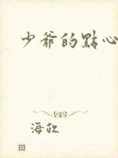 少爷的点心封面