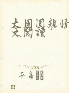 大团圆亲情会全文阅读