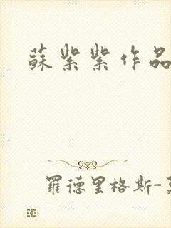 苏紫紫作品封面